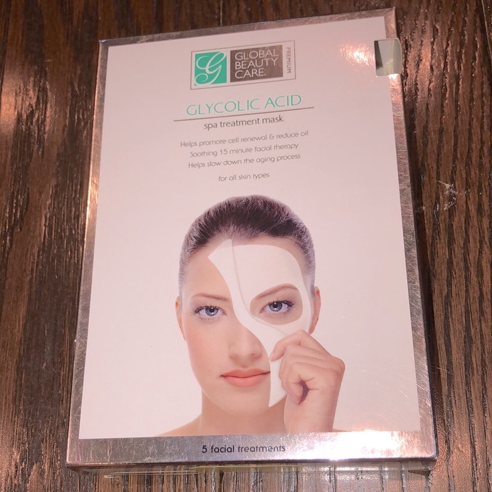 Glycolic acid face treatment masks set of 5